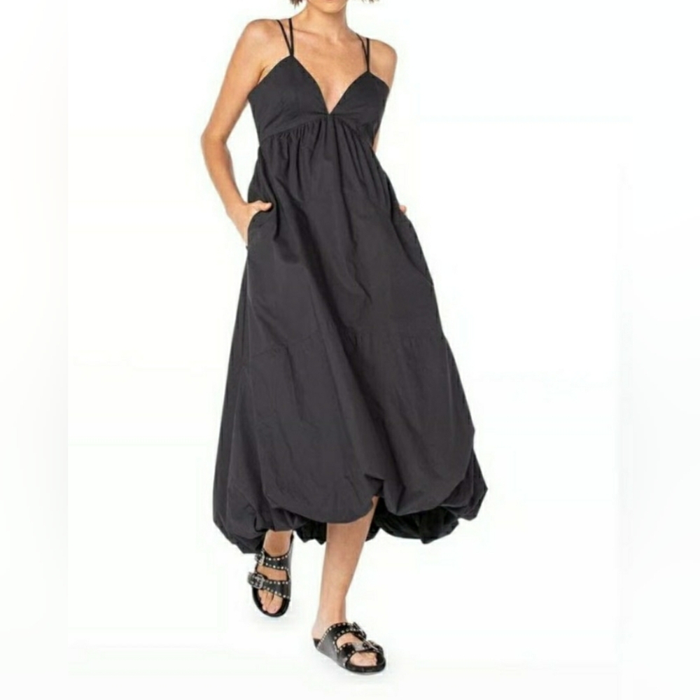 Serra By Joie Rucker Cotton Poplin Bubble Hem Dress XS